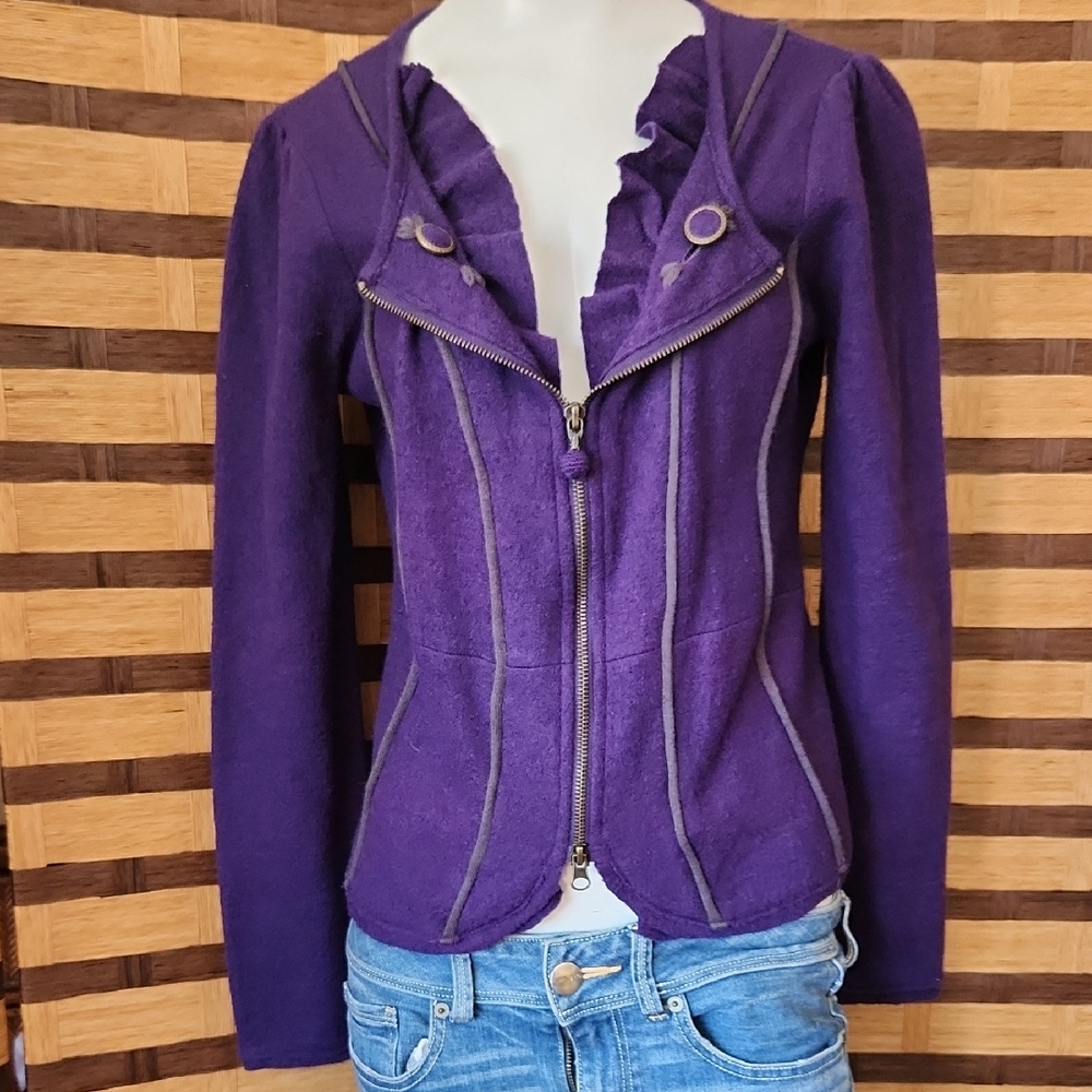 Charlie & Robin Wool Purple Women's Jacket